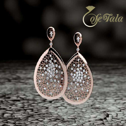 Jewelry lace earrings گوشواره توری جواهر