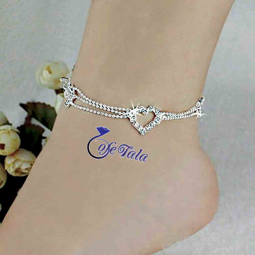 Heart design ankle jewelry