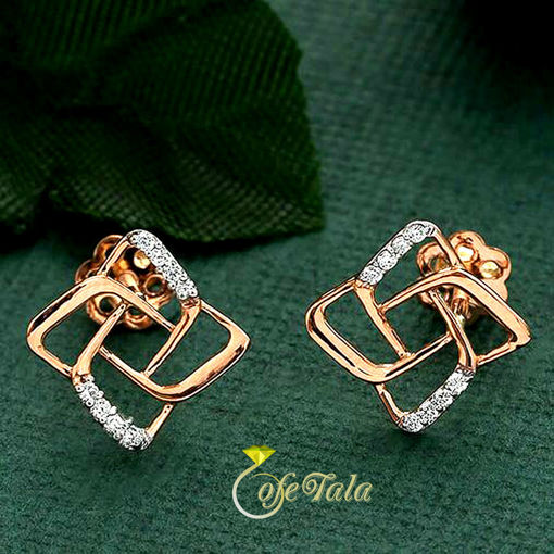 Square center earring گوشواره مرکزمربع